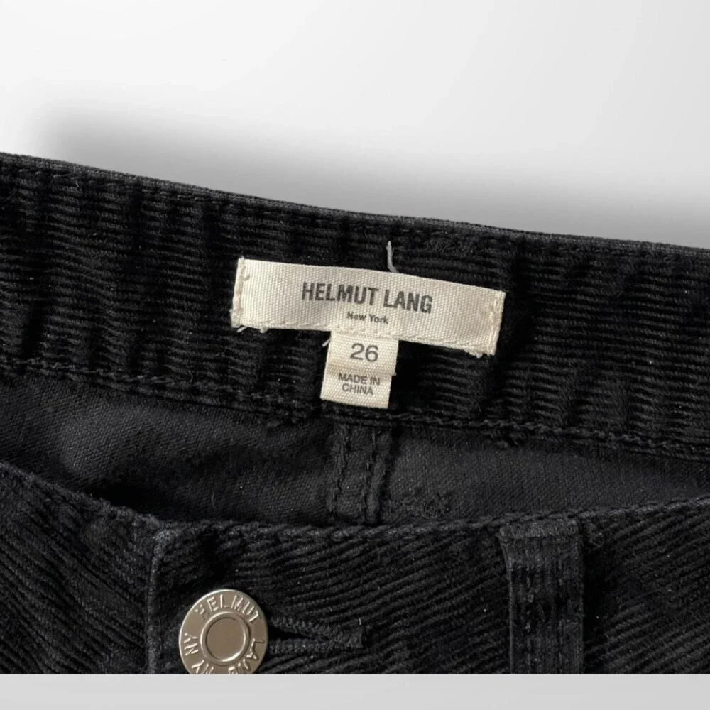 Helmet Lang Mini Corduroy Black Pant - Picture 6 of 9